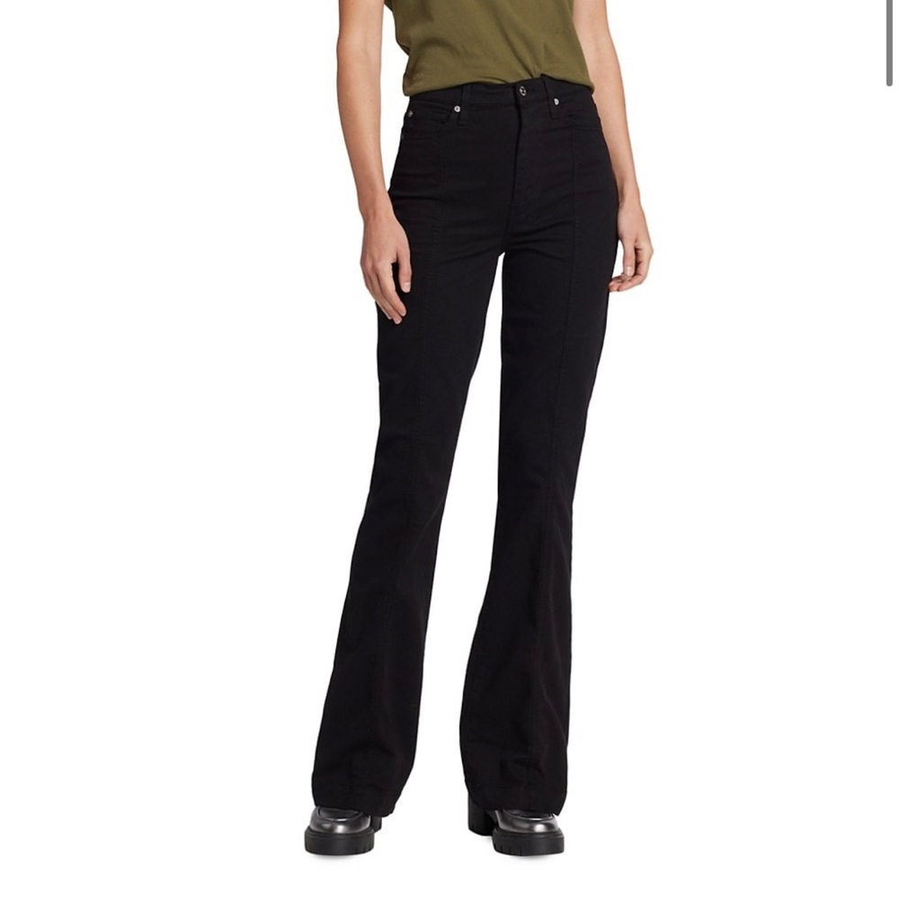 7 for all mankind Dojo High-Rise Front-Seam Wide-Leg Jeans size 25 (2)